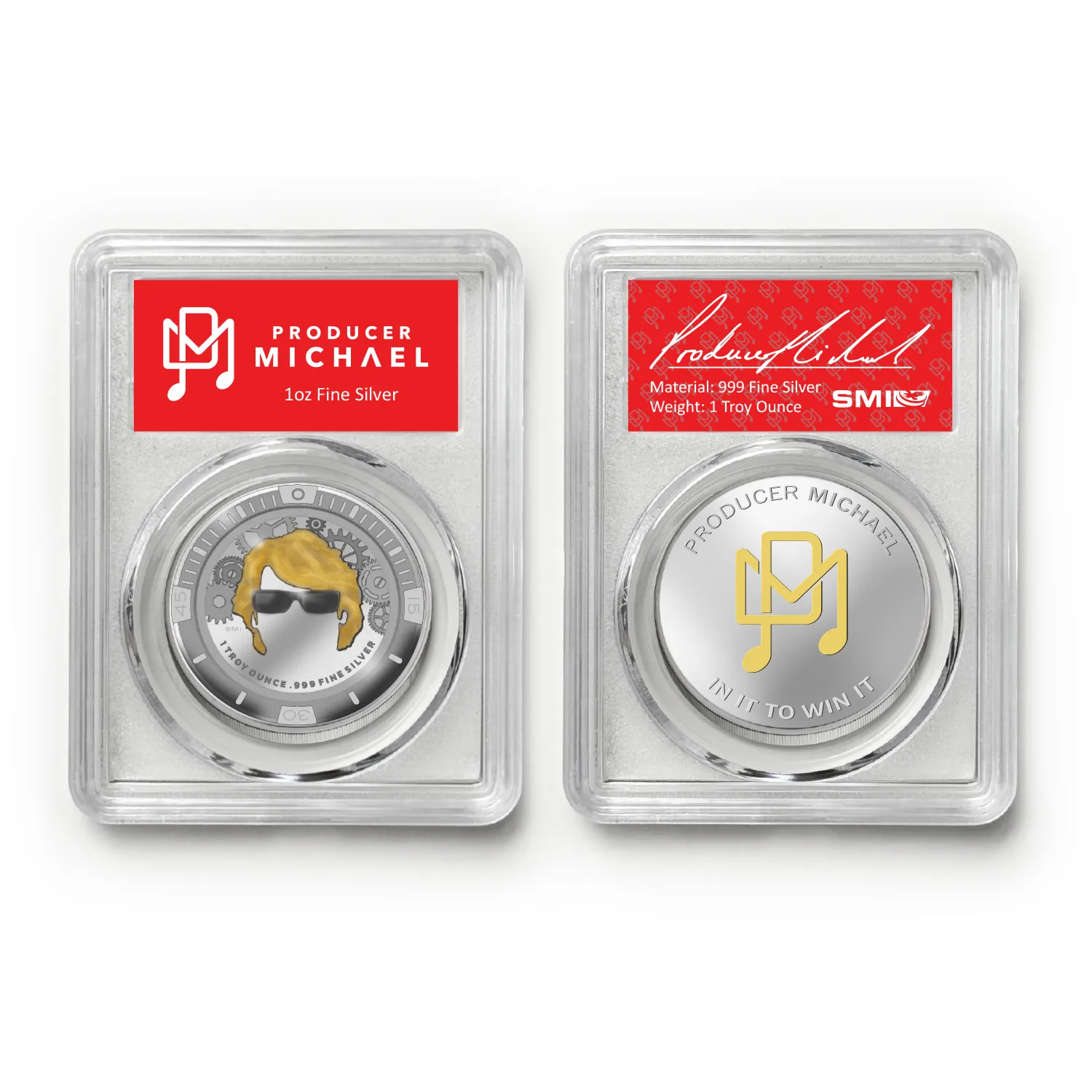 1 oz silver Producer Michael (Medallion | Proof | Color) - Image 3