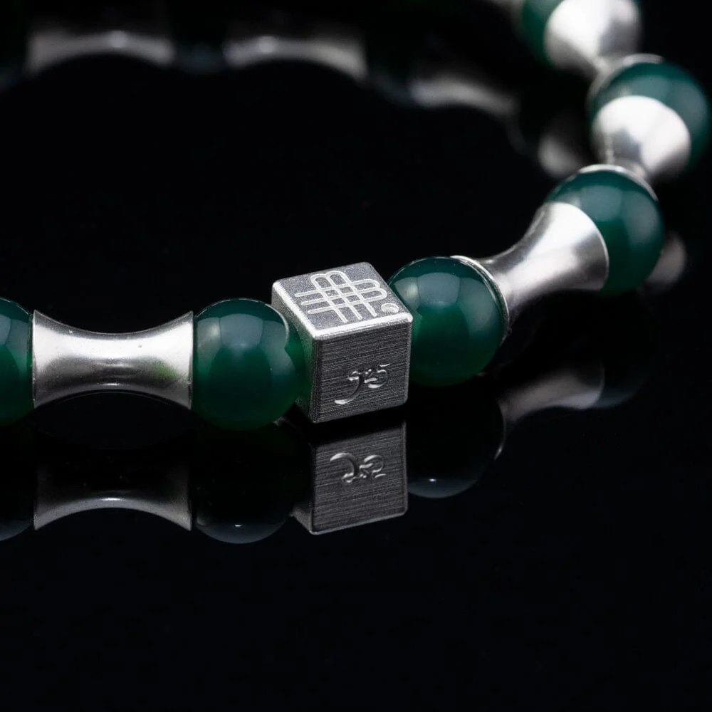 Bracelet GREEN WAVE - COLLECTOR item - 925 sterling silver - Image 3