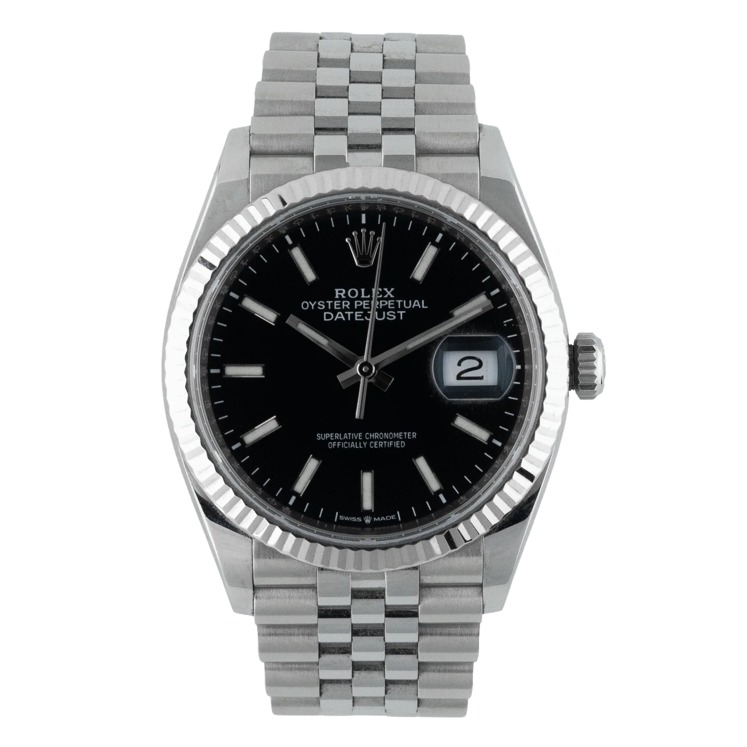 Datejust 36mm Black Dial Full Set 2021 - 126234