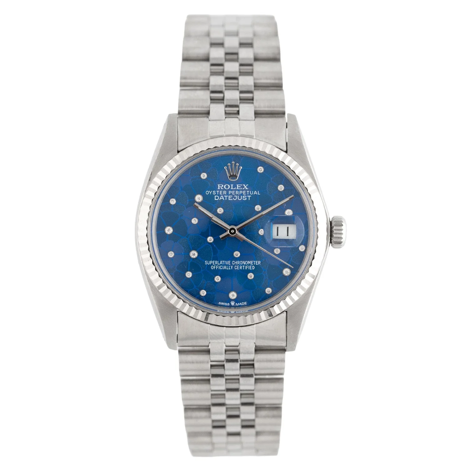 Datejust 36mm Blue Flower Dial 1984 - 16014