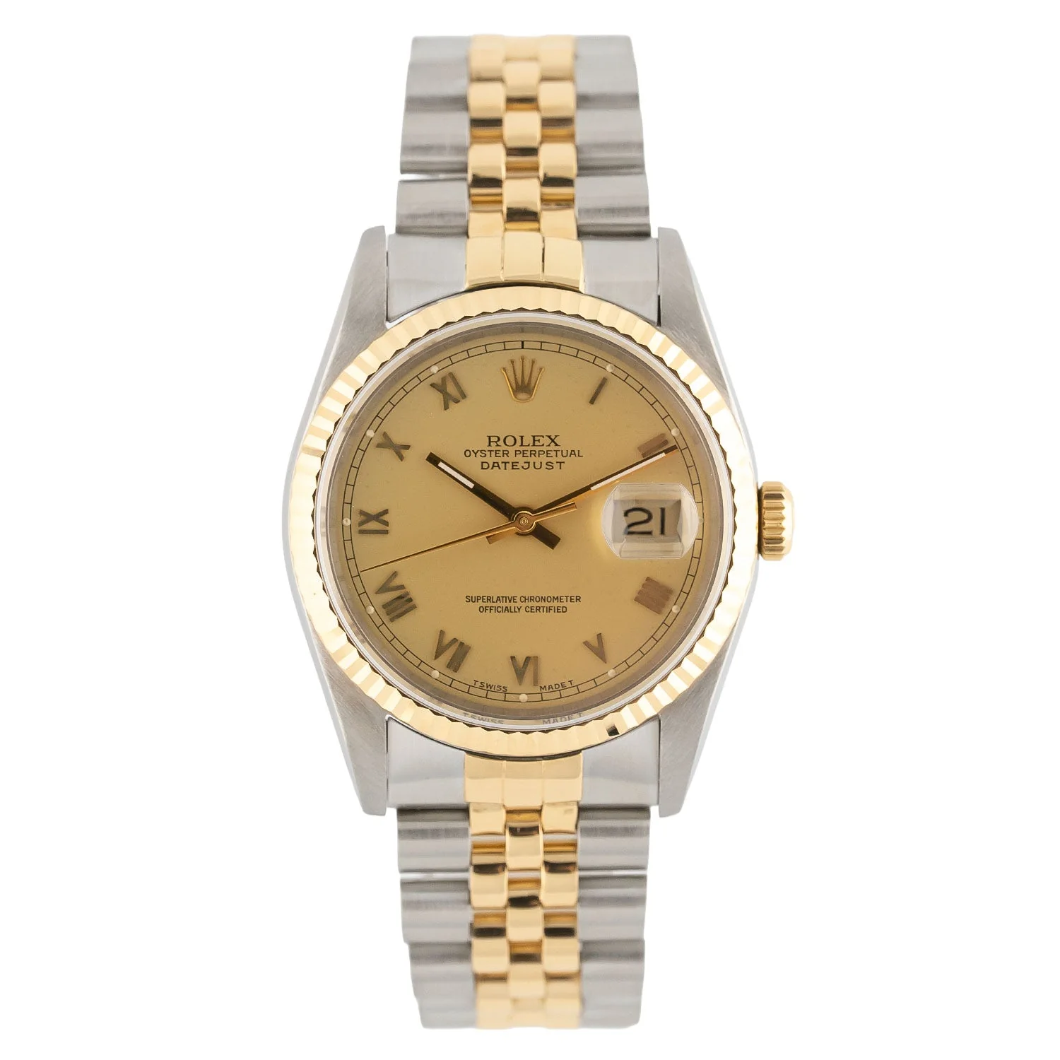 Datejust 36mm Golden Roman Dial 1988 - 16233