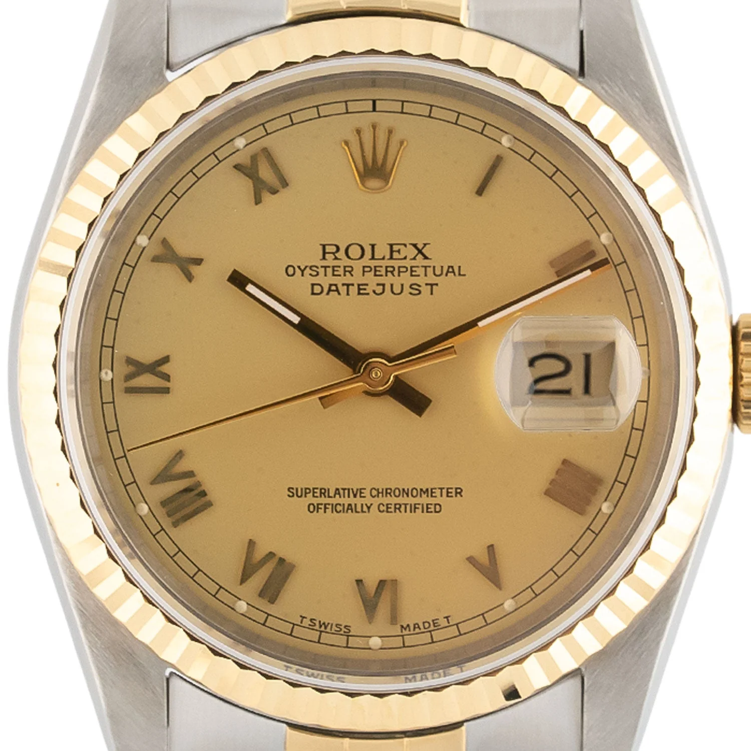 Datejust 36mm Golden Roman Dial 1988 - 16233 - Image 2