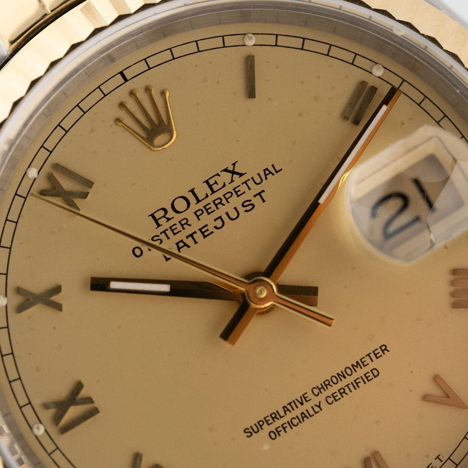 Datejust 36mm Golden Roman Dial 1988 - 16233 - Image 3