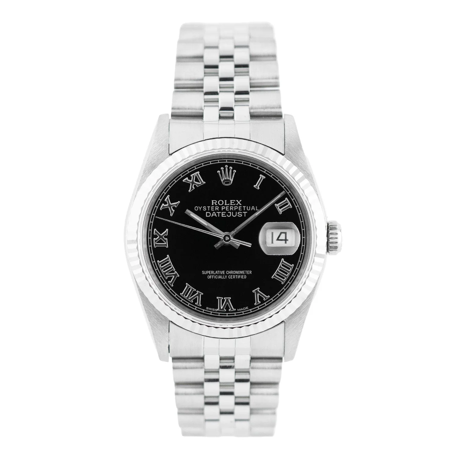 Datejust 36mm Black Roman Dial 1991 - 16234