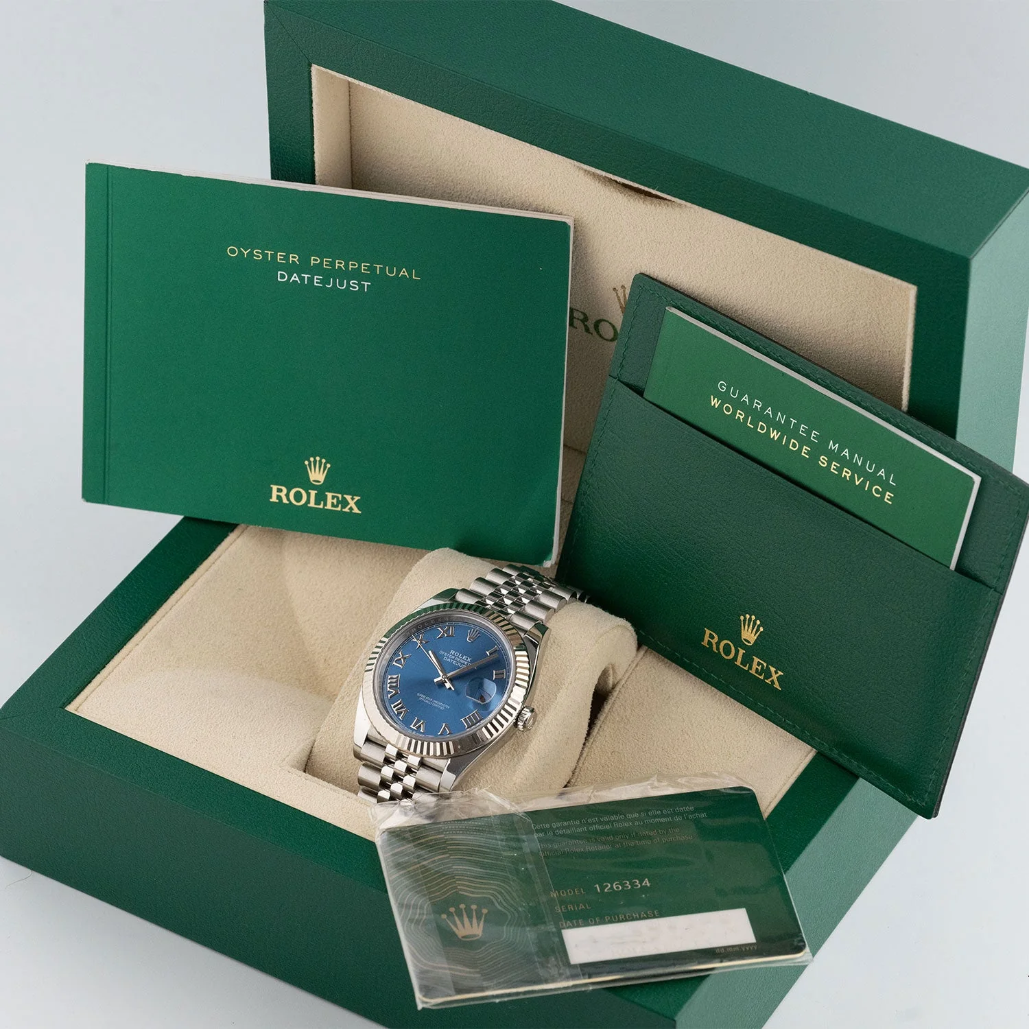 Datejust 41 Azzurro Dial Unworn 2025 Jubilee - 126334 - Image 6