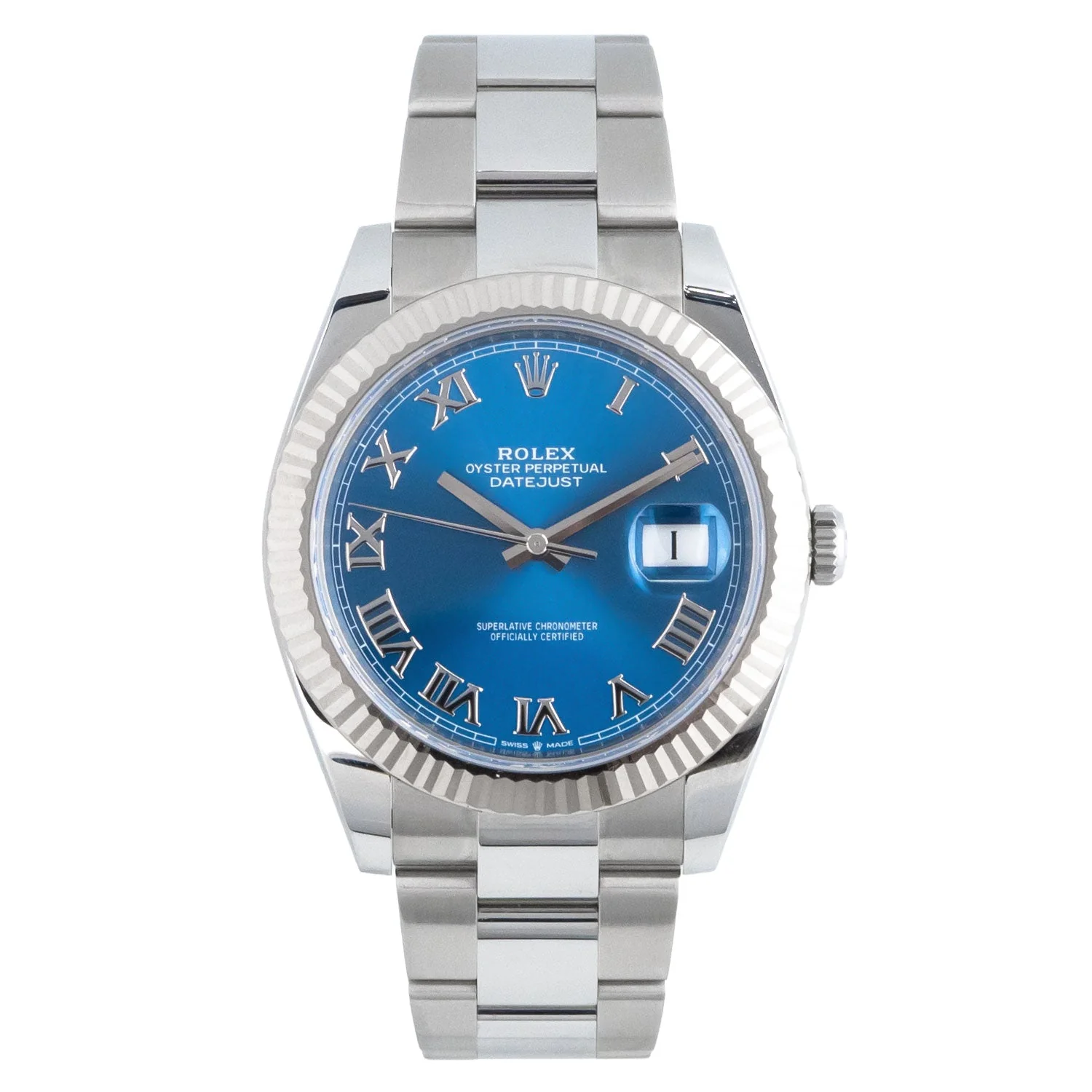 Datejust 41 Azzurro Dial Unworn 2025 Oyster - 126334
