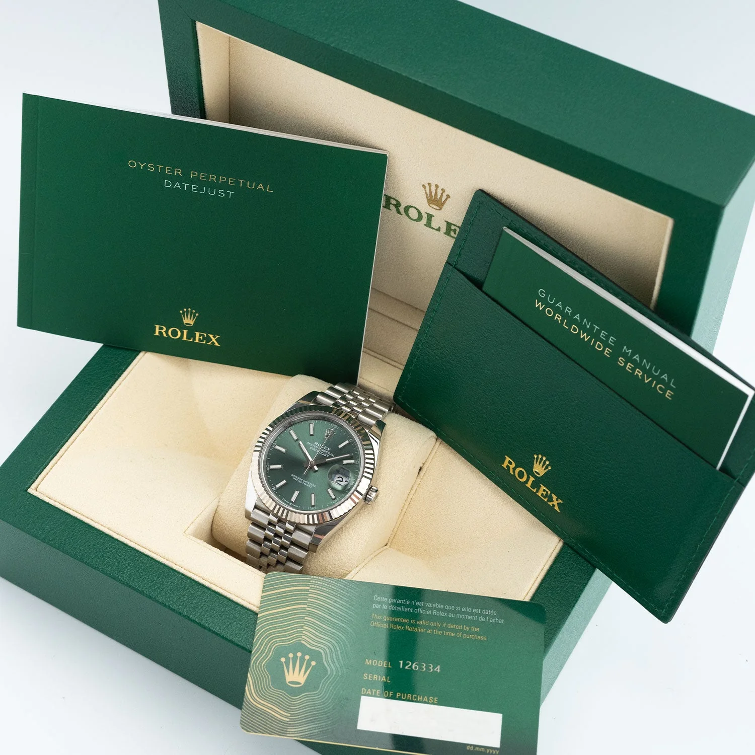 Datejust 41 Green Dial Unworn 2025 Jubilee - 126334 - Image 5
