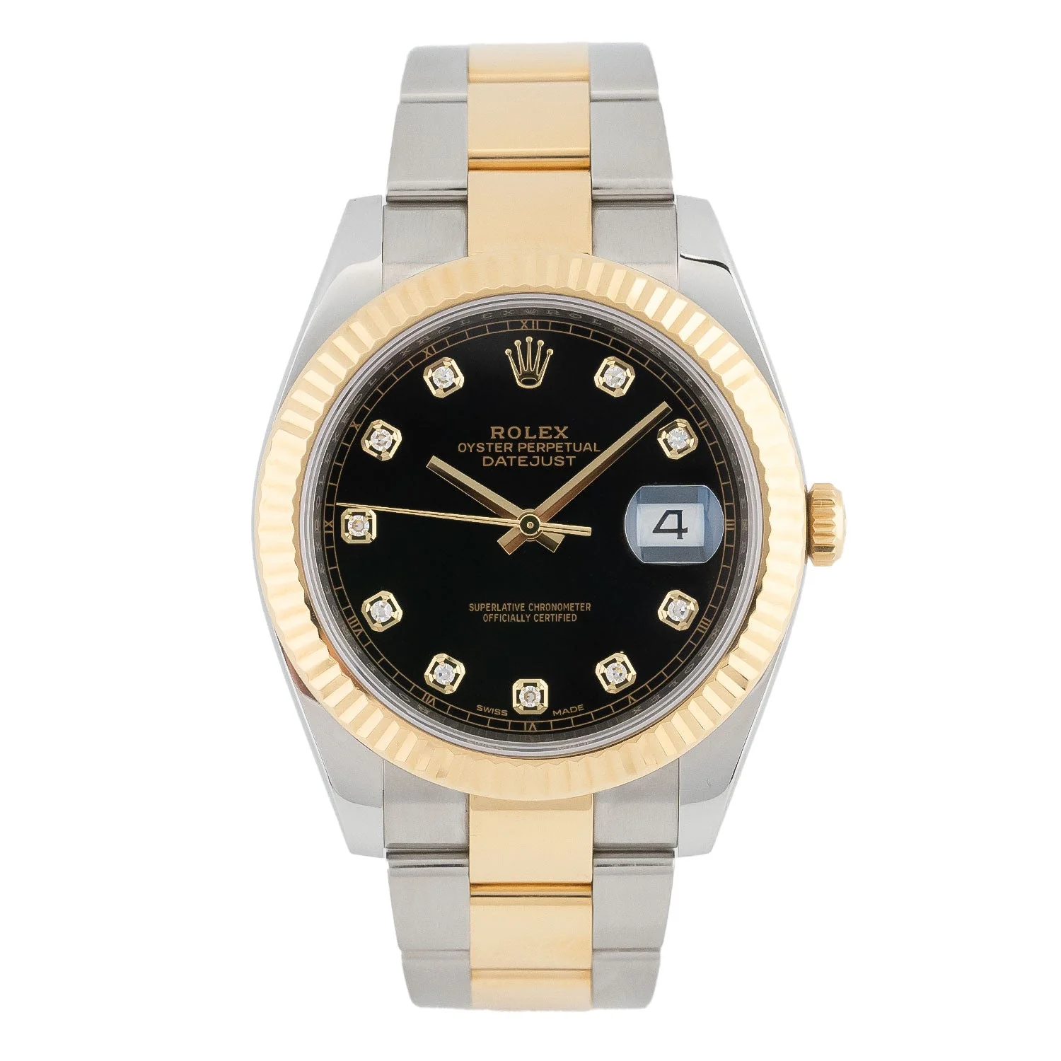 Datejust 41mm Black Diamond Dial LC100 2019 Oyster - 126333
