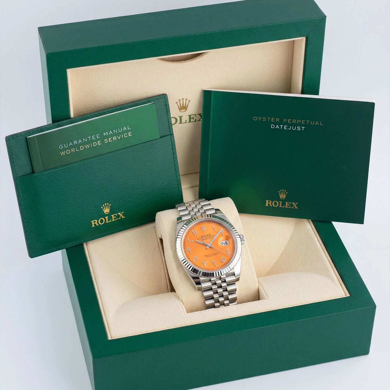 Datejust 41mm Orange Arabic Dial 2021 Jubilee - 126344 - Image 5
