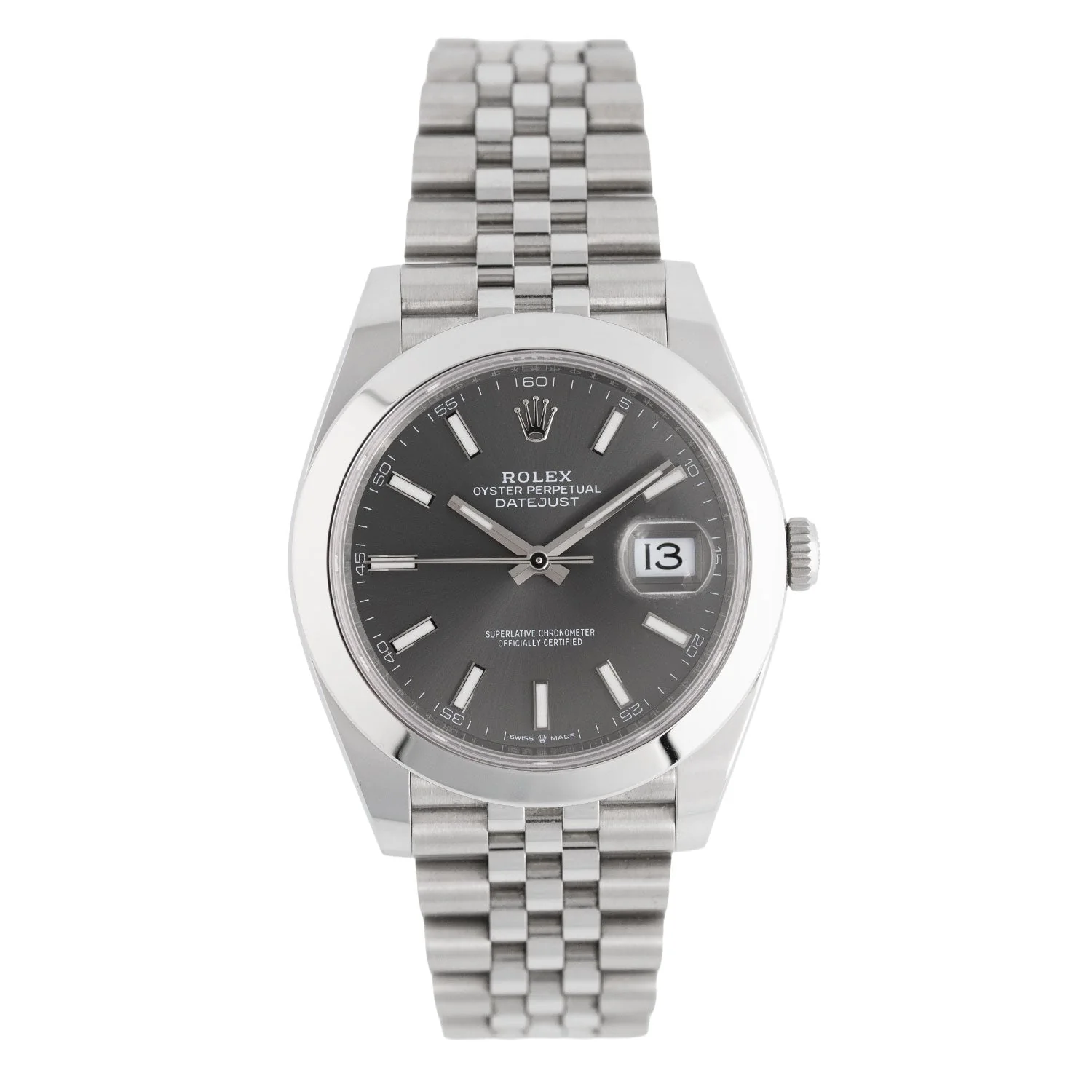 Datejust 41mm Rhodium Dial Full Set 2025 Jubilee - 126300