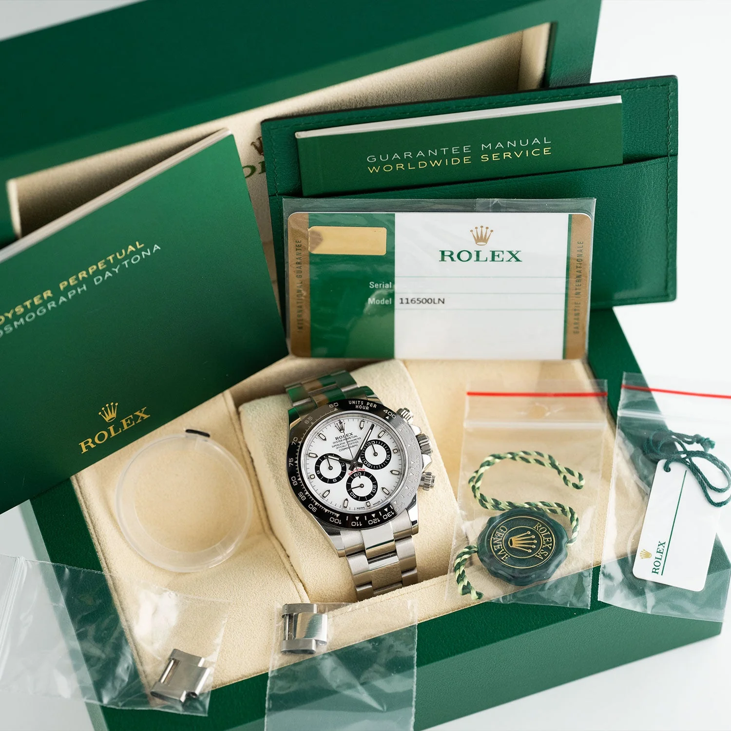 Daytona Cosmograph Panda White Dial Full Set LC100 2019 - 116500LN - Image 7