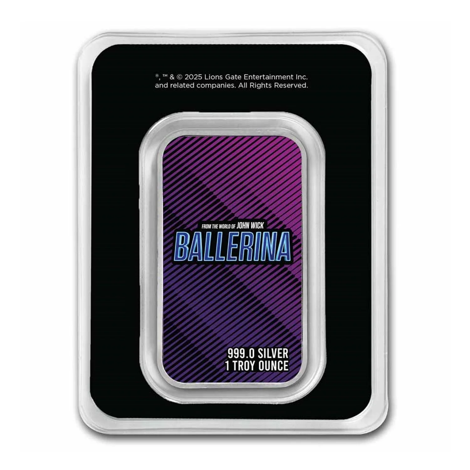 John Wick 1 oz Silver Ballerina Movie Poster Bar w/ TEP - Image 2