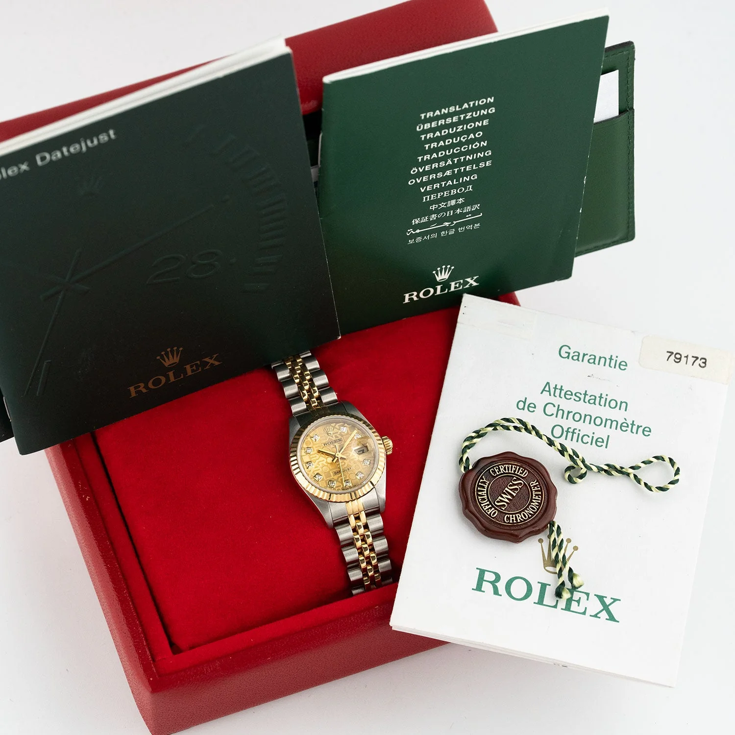 Lady Datejust 26mm Golden Computer Diamond Dial 2004 - 79173 - Image 6