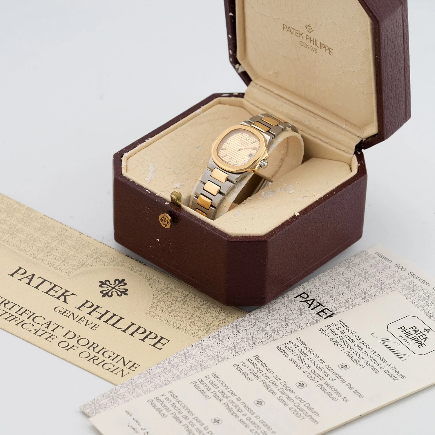 Nautilus Lady Bicolor Golden Dial LC100 1986 - 4700/001 - Image 8