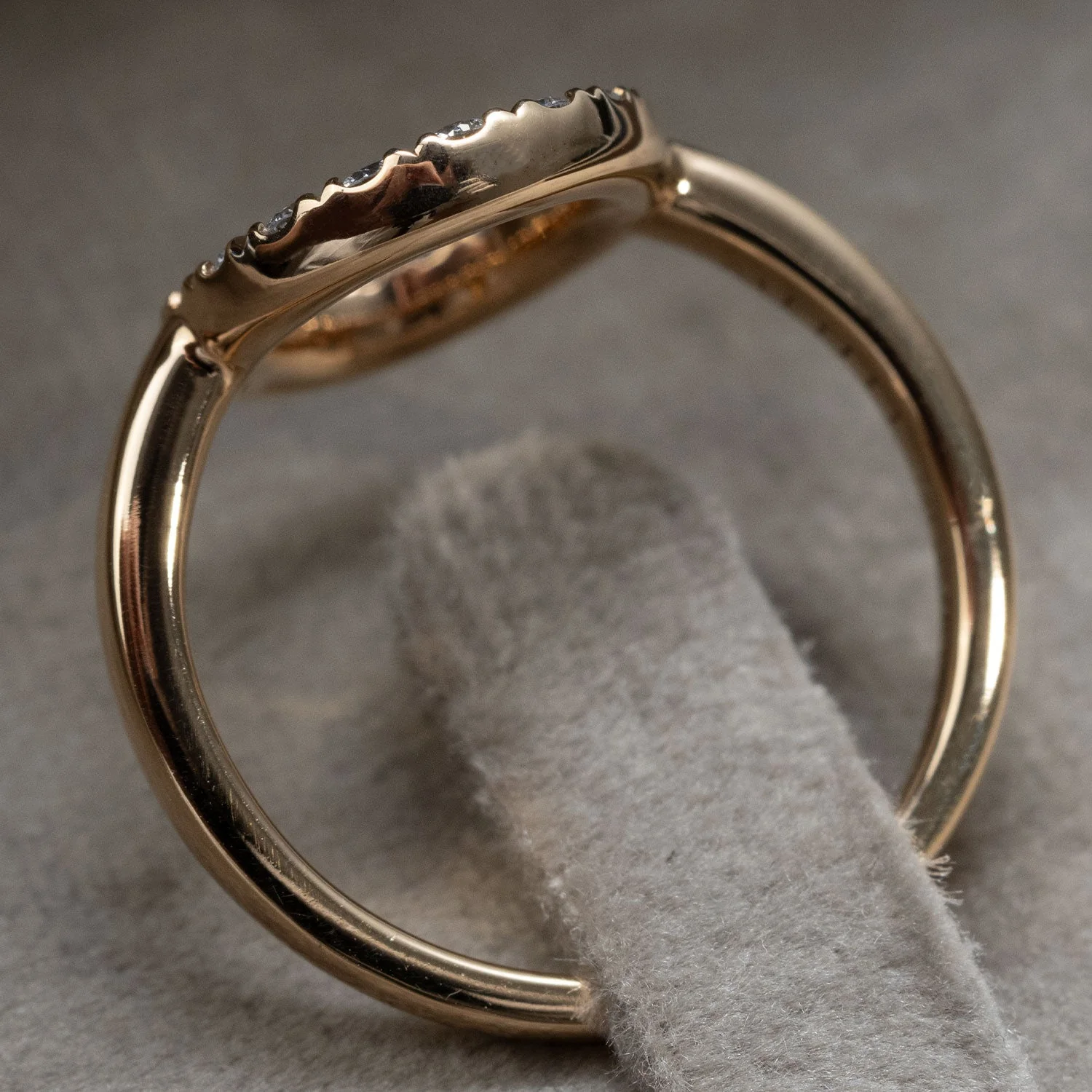 Ring Elipse 750 rose gold 18 brilliants 0.51ct. - Image 3