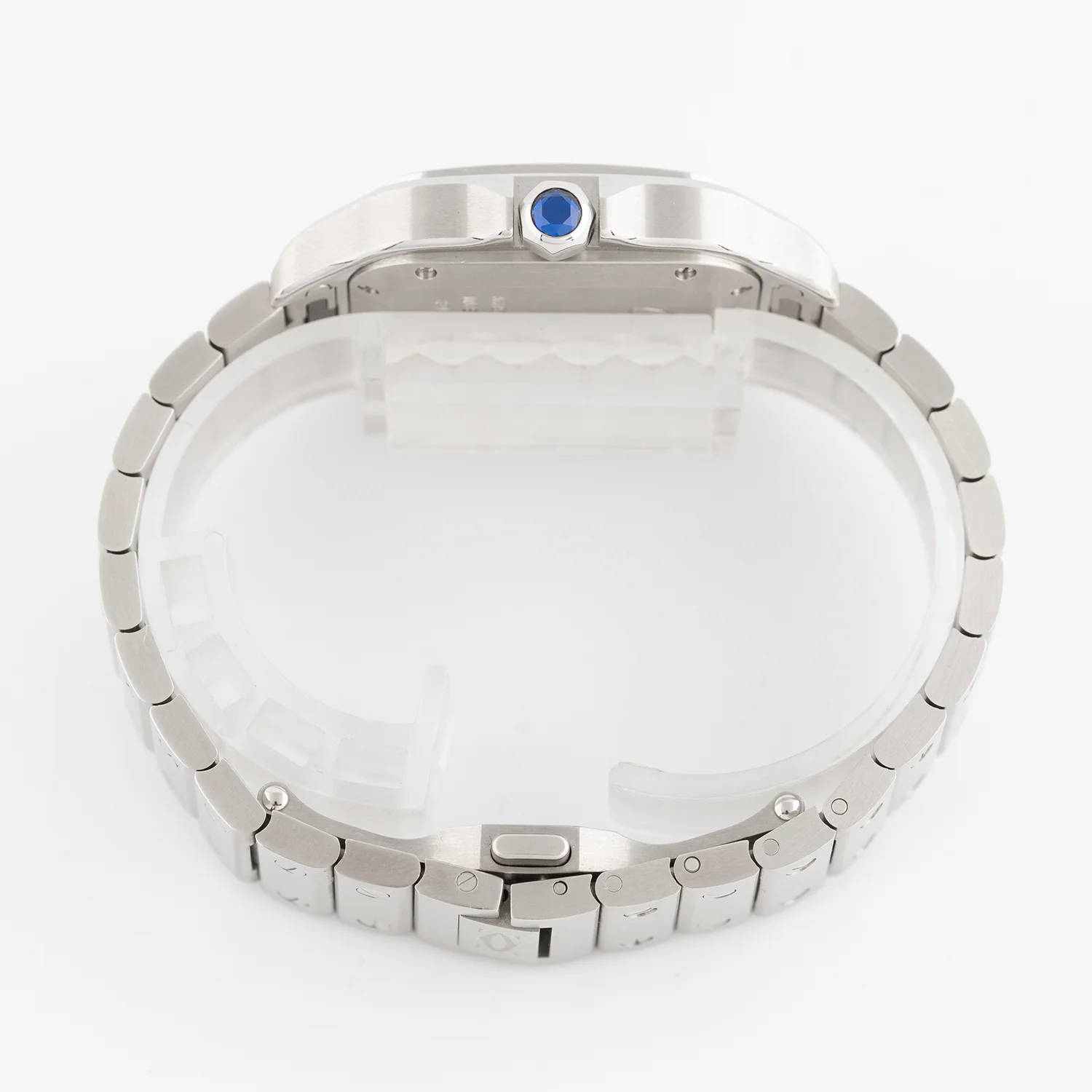 Santos de Cartier Blue Dial Diamond Bezel - W4SA0006 - Image 5