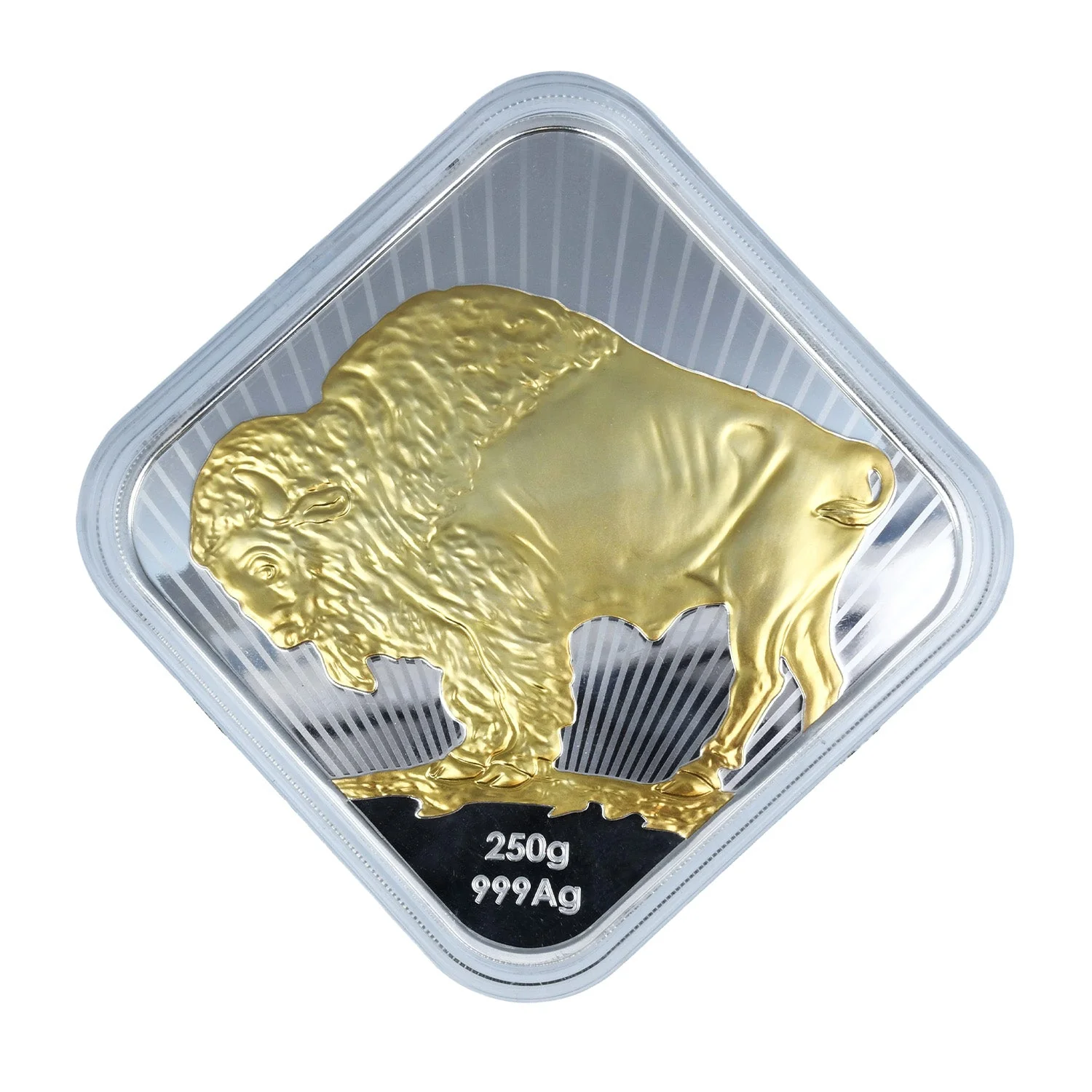Silver American Buffalo .999 Ag – Gold-Plated - Image 4
