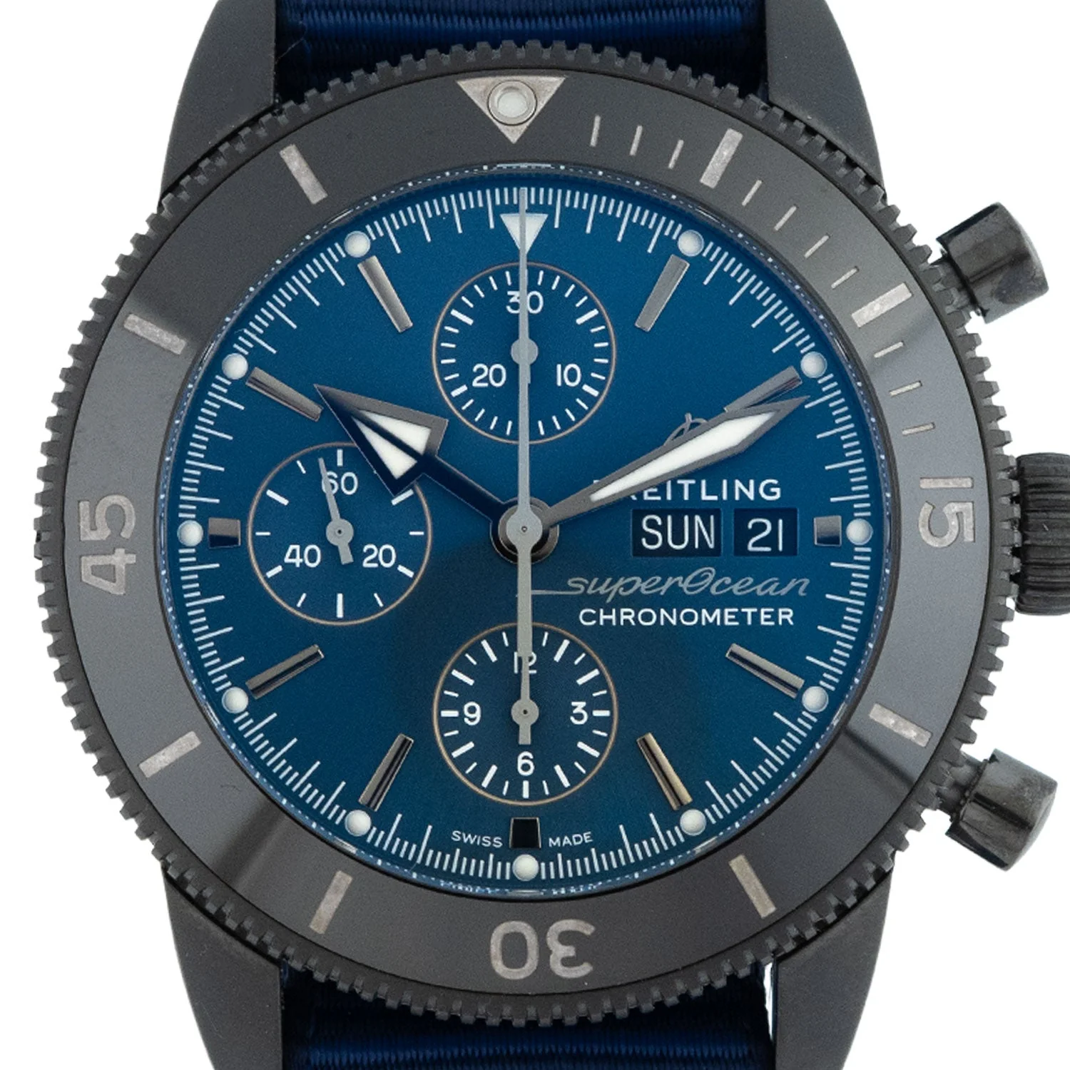 Superocean Heritage Chronograph 44mm Blue Dial 2025 LC100 - M133132A1C1W1 - Image 2