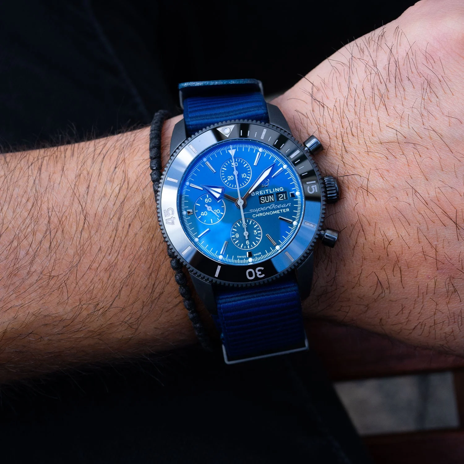Superocean Heritage Chronograph 44mm Blue Dial 2025 LC100 - M133132A1C1W1 - Image 6