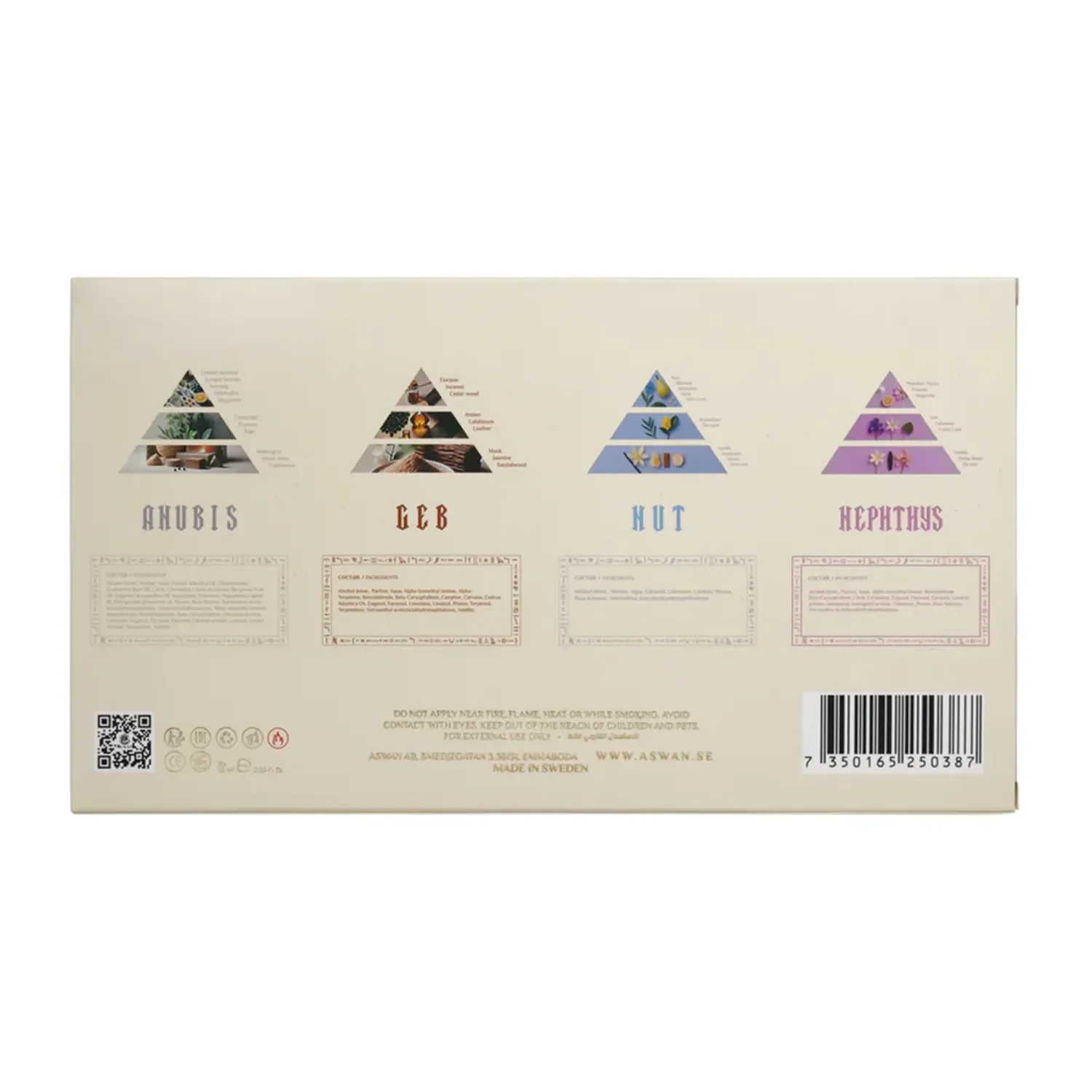Tavel Set - Anubis • Geb • Nephthys • Nut (4 x 15 ml) - Image 3