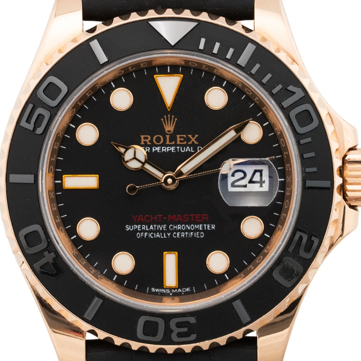 Yacht-Master 40 Everose Black Dial Oysterflex - 116655 - Image 2